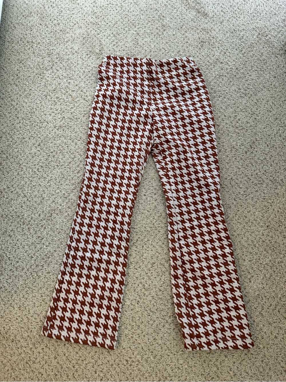 Altar'd State Rust and White Flare Pants